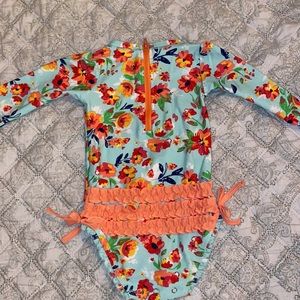 Ruffle Butts rash guard toddler girls suit